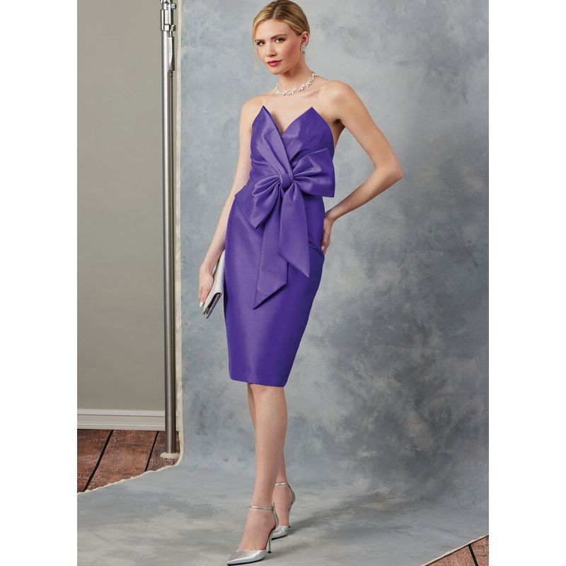 Patron Vogue 2047 B5 (36-44) - Robe de soirée avec bustier drapé