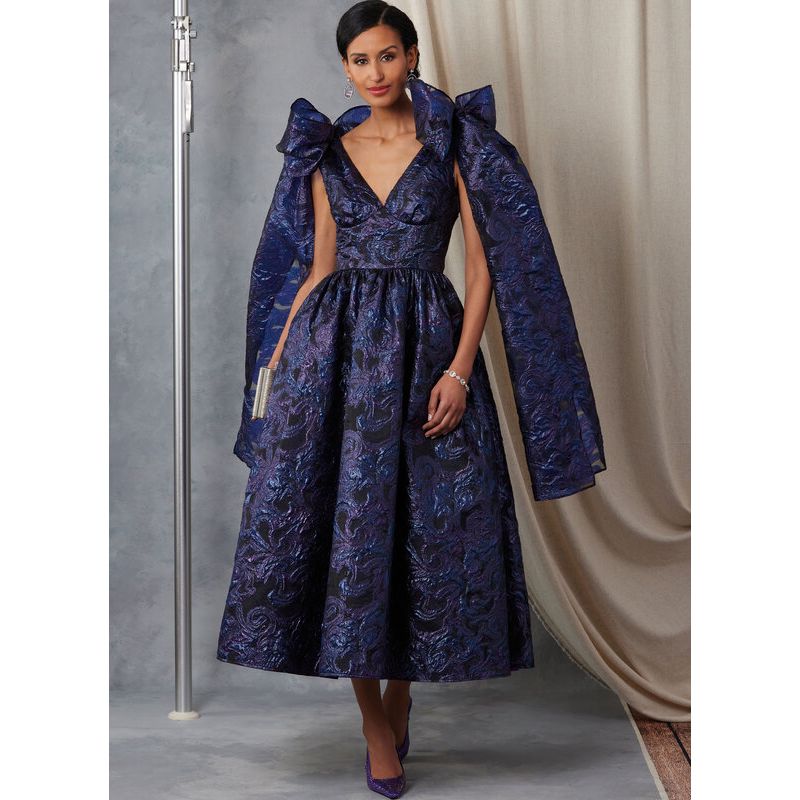 Patron Vogue 2048 H5 (34-42) - Robe de soirée avec décolleté en V