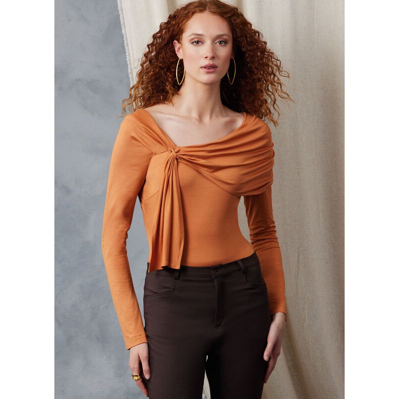 Patron Vogue 2047 B5 (36-44) - Body ajusté avec drapé élégant