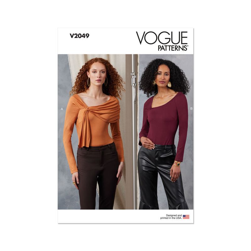 Patron Vogue 2047 B5 (36-44) - Body ajusté avec drapé élégant