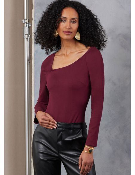 Patron Vogue 2047 B5 (36-44) - Body ajusté avec drapé élégant