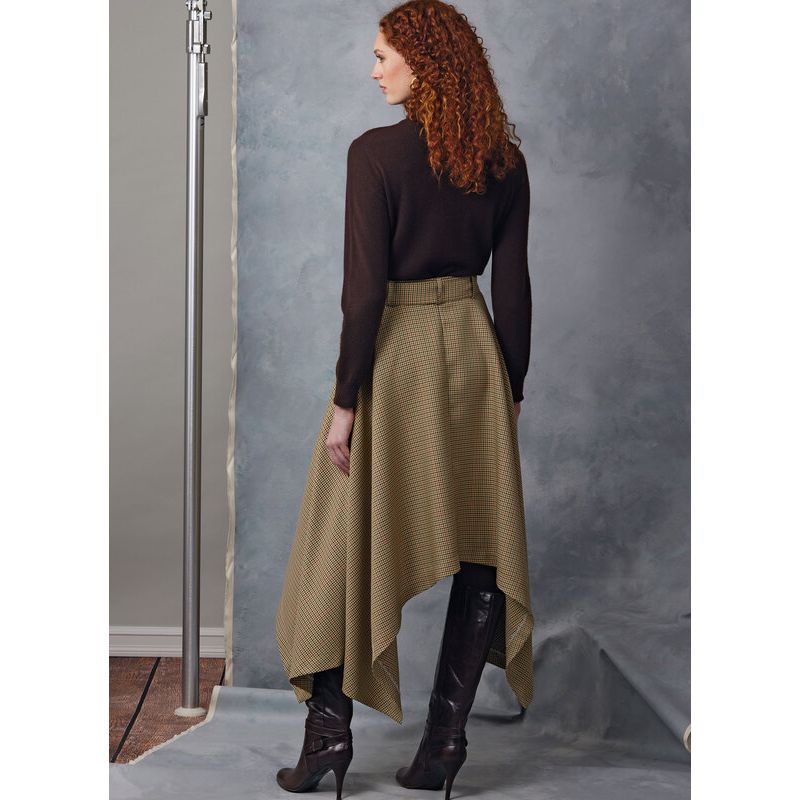 Patron Vogue 2050 B5 (36-44) - Jupe midi portefeuille avec ceinture