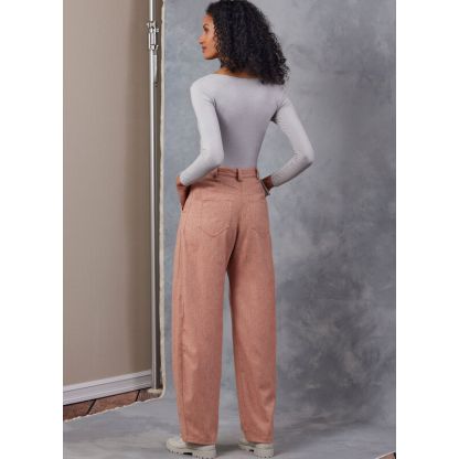Patron Vogue 2051 H5 (34-42) - Pantalon taille haute à jambes larges avec poches 2