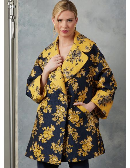 Patron Vogue 2052 B5 (36-44) - Veste ample avec col à revers