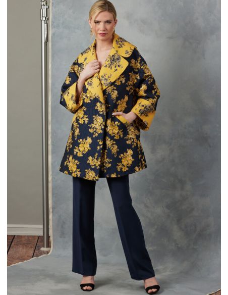 Patron Vogue 2052 B5 (36-44) - Veste ample avec col à revers