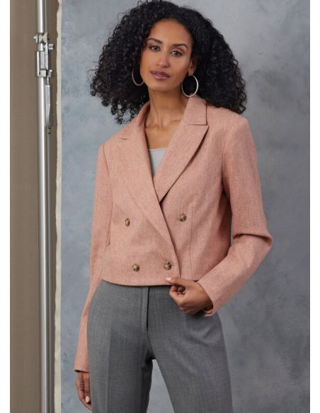 Patron Vogue 2053 D5 (32-40) - Veste à double boutonnage avec épaulettes
