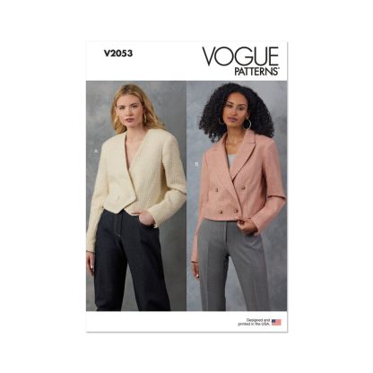 Patron Vogue 2053 D5 (32-40) - Veste à double boutonnage avec épaulettes