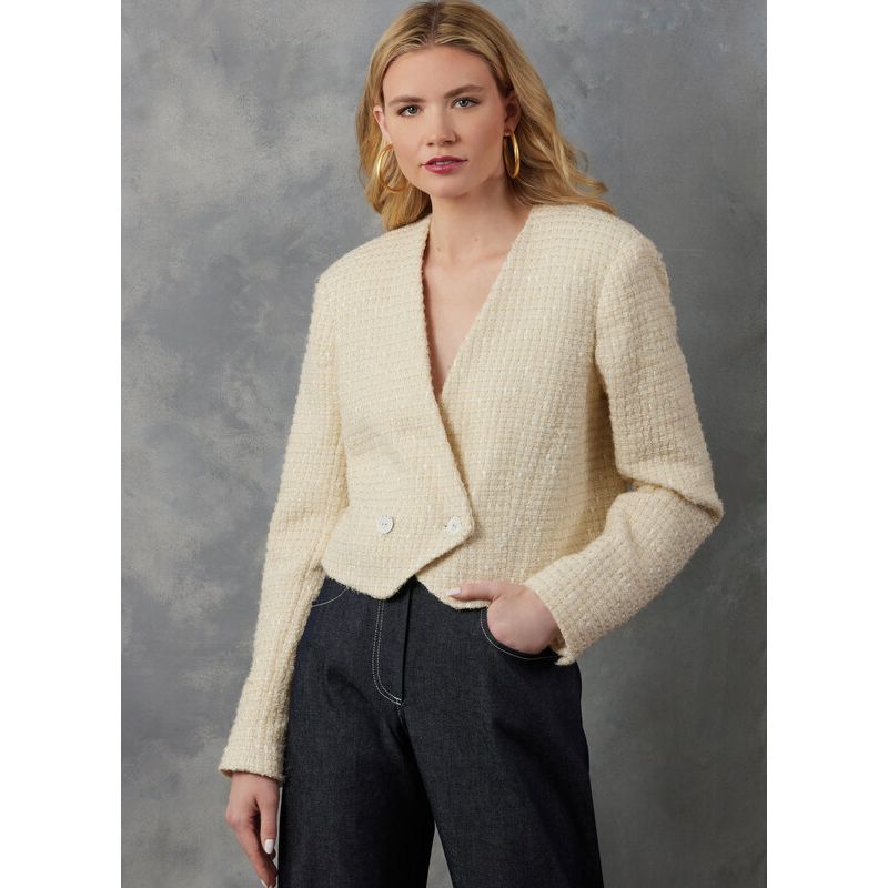 Patron Vogue 2053 D5 (32-40) - Veste à double boutonnage avec épaulettes