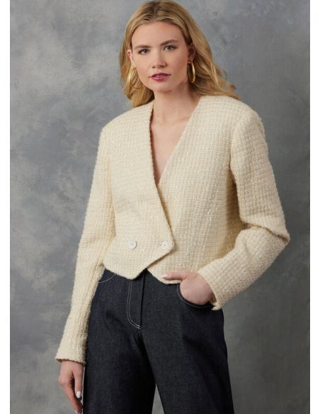 Patron Vogue 2053 D5 (32-40) - Veste à double boutonnage avec épaulettes
