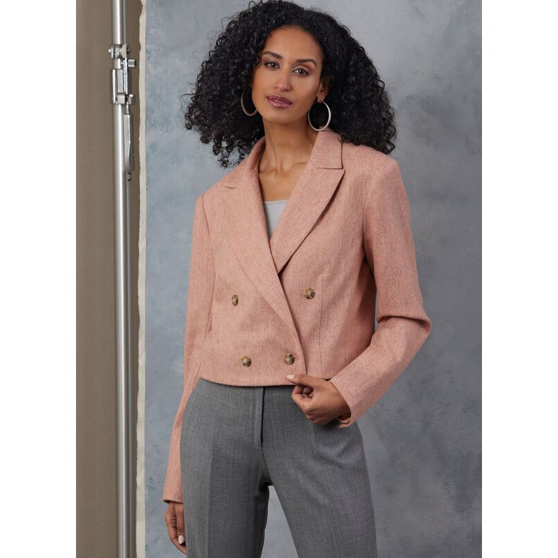 Patron Vogue 2053 D5 (32-40) - Veste à double boutonnage avec épaulettes