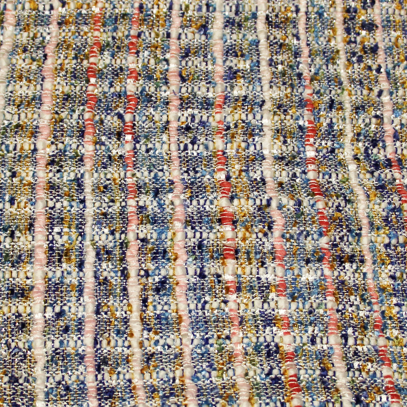 Tweed soie & viscose - Multicolore douce brise