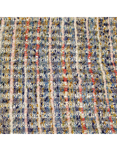 Tweed soie & viscose - Multicolore douce brise