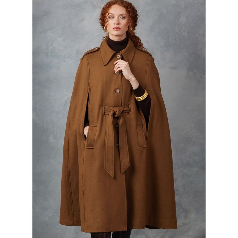 Patron Vogue 2054 A (32-54) - Cape élégante avec ceinture