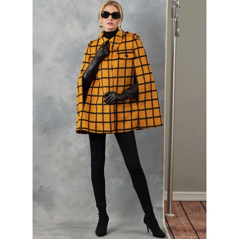 Patron Vogue 2054 A (32-54) - Cape élégante avec ceinture
