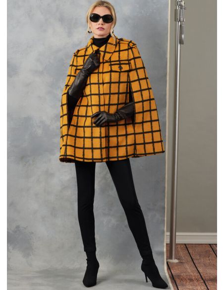 Patron Vogue 2054 A (32-54) - Cape élégante avec ceinture