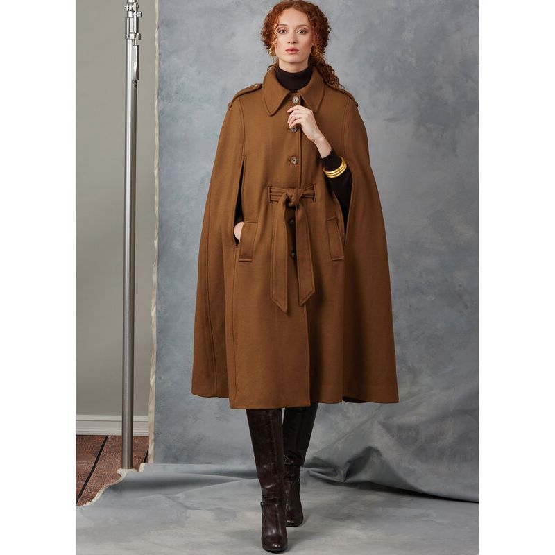 Patron Vogue 2054 A (32-54) - Cape élégante avec ceinture