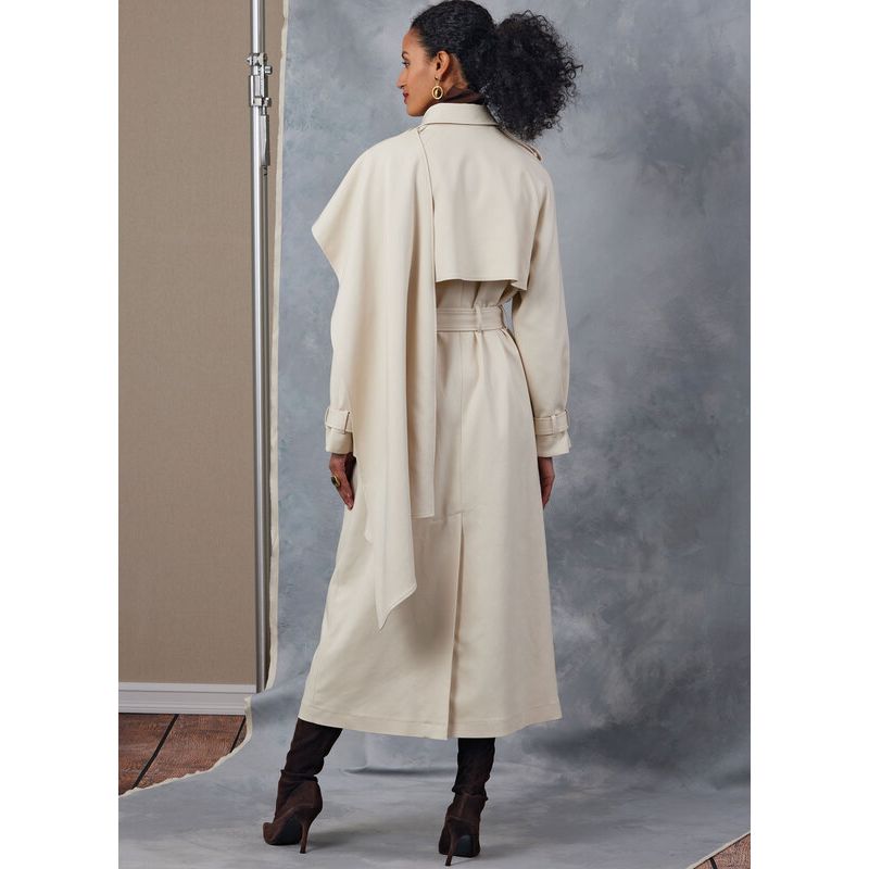 Patron Vogue 2055 B5 (36-44) - Trench-coat avec ceinture et épaulettes