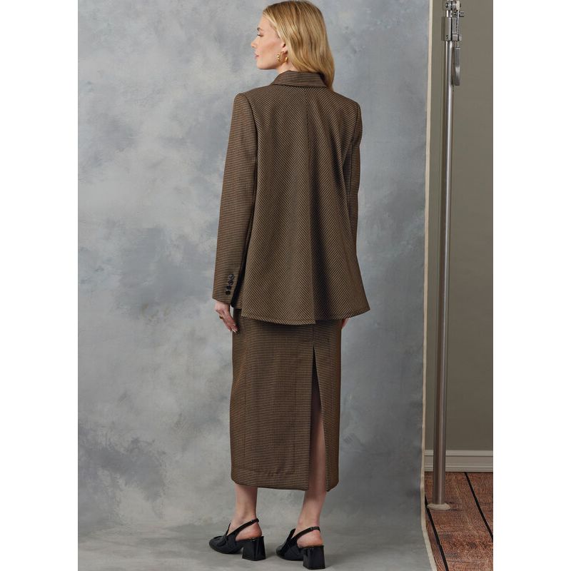 Patron Vogue 2056 B5 (36-44) - Ensemble veste doublée et jupe fuselée