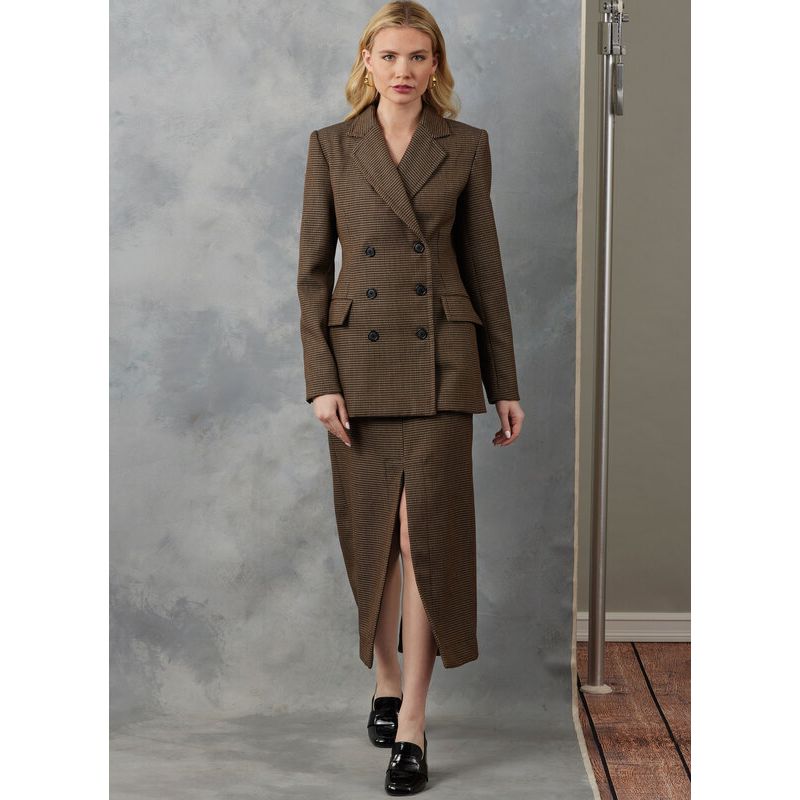 Patron Vogue 2056 B5 (36-44) - Ensemble veste doublée et jupe fuselée