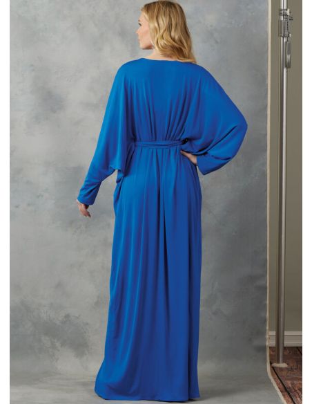 Patron Vogue 2057 A (32-54) - Caftan ample avec ceinture et encolure en V