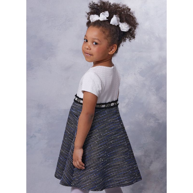 Patron Vogue 2058 A (3-8) - Robe enfant avec col contrasté