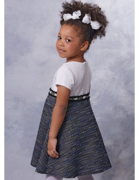 Patron Vogue 2058 A (3-8) - Robe enfant avec col contrasté