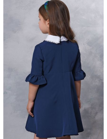 Patron Vogue 2058 A (3-8) - Robe enfant avec col contrasté