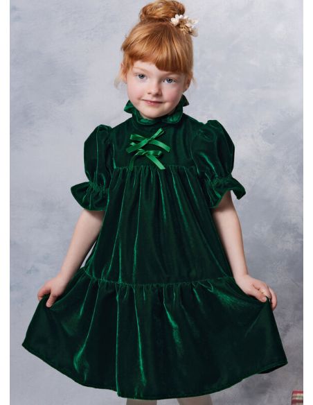 Patron Vogue 2059 A (3-8) - Robe enfant avec col contrasté