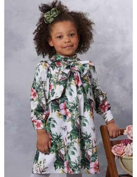Patron Vogue 2059 A (3-8) - Robe enfant avec col contrasté