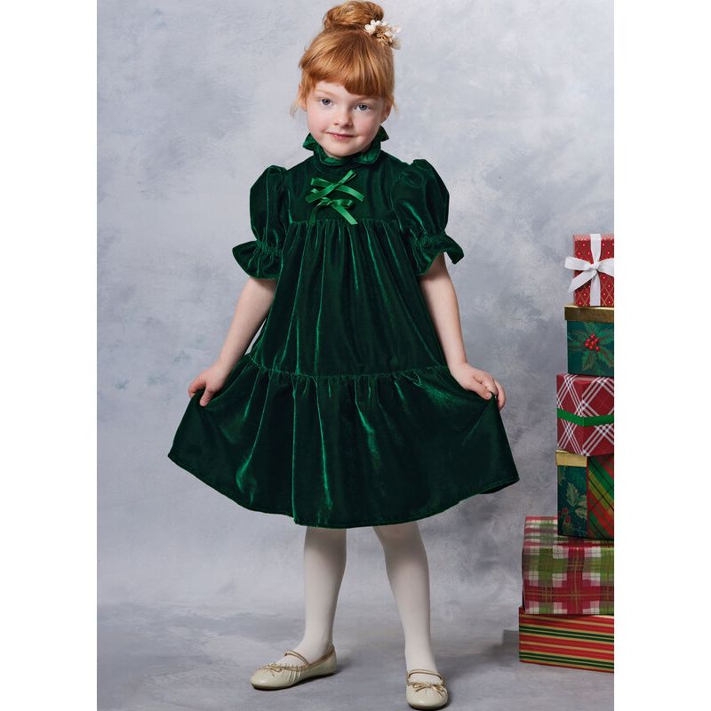 Patron Vogue 2059 A (3-8) - Robe enfant avec col contrasté