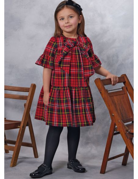 Patron Vogue 2059 A (3-8) - Robe enfant avec col contrasté