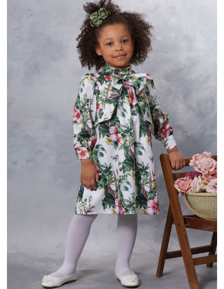 Patron Vogue 2059 A (3-8) - Robe enfant avec col contrasté