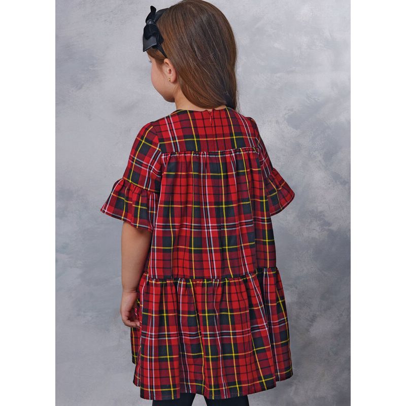 Patron Vogue 2059 A (3-8) - Robe enfant avec col contrasté