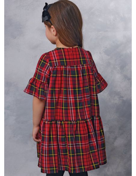 Patron Vogue 2059 A (3-8) - Robe enfant avec col contrasté