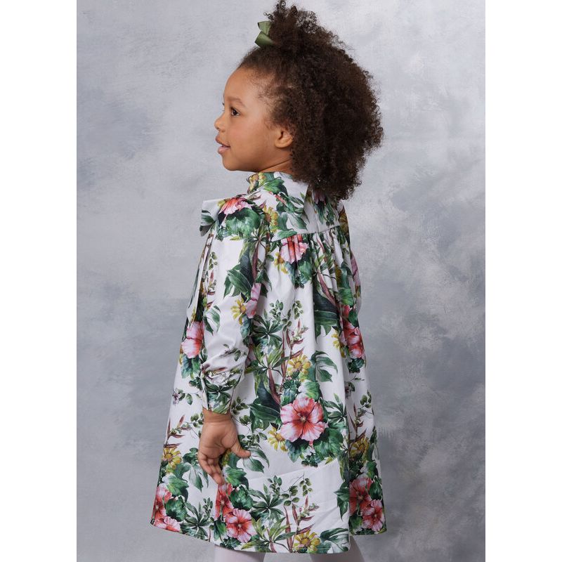 Patron Vogue 2059 A (3-8) - Robe enfant avec col contrasté