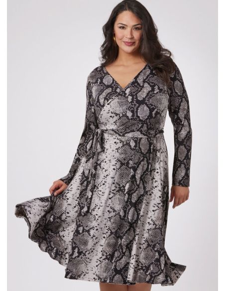 Patron Vogue 2060 B5 (36-44) - Robe portefeuille réversible avec attaches