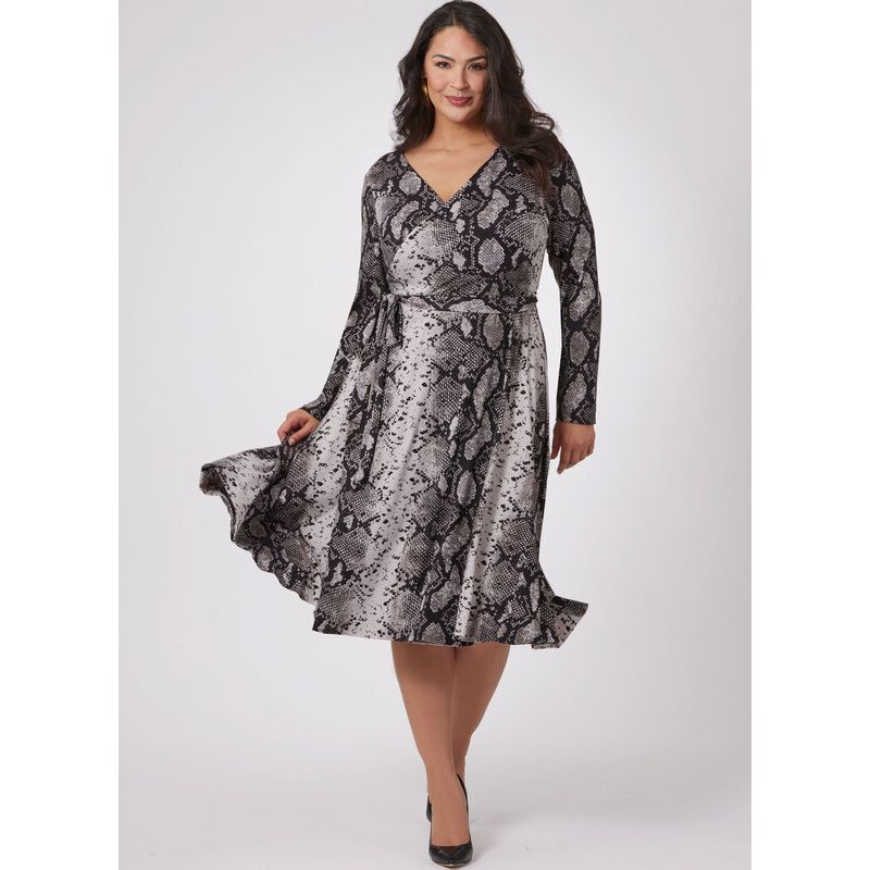 Patron Vogue 2060 B5 (36-44) - Robe portefeuille réversible avec attaches