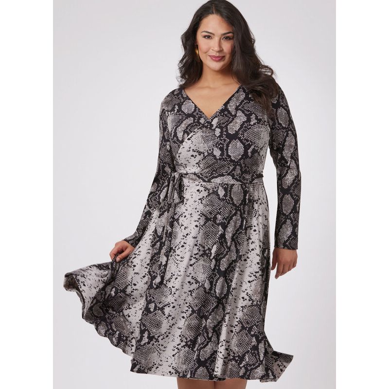 Patron Vogue 2060 B5 (36-44) - Robe portefeuille réversible avec attaches