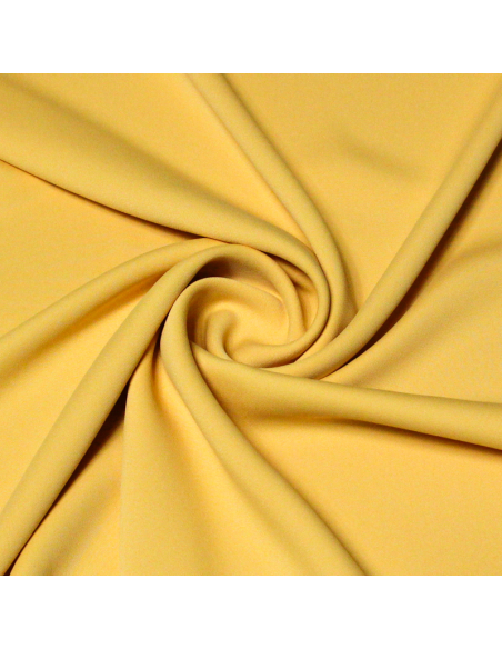 Crêpe cady acétate viscose - Jaune (Coupon de 2,30 mètres)