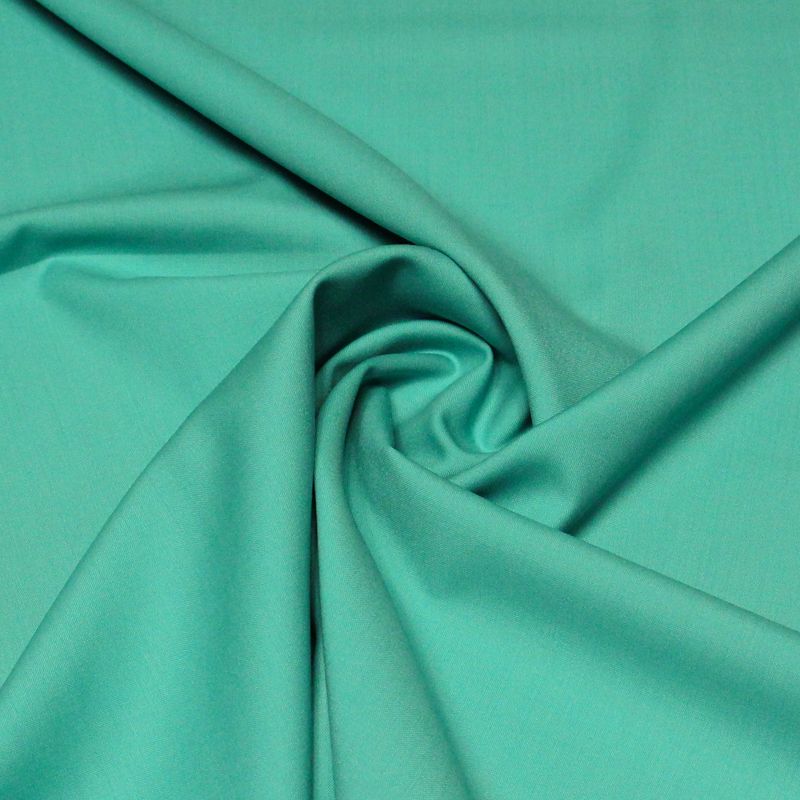 Tissu tailleur 100% laine vierge - Turquoise
