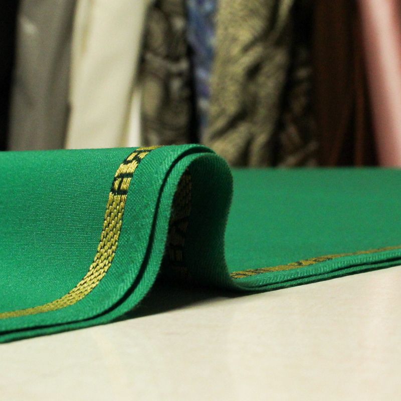 Tissu tailleur 100% laine vierge - Émeraude