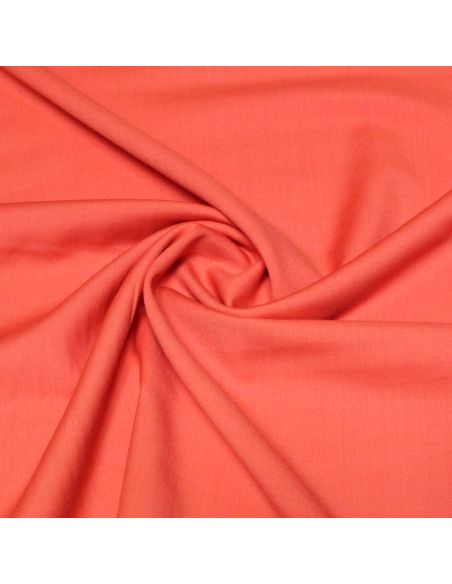 Tissu tailleur 100% laine vierge - Corail