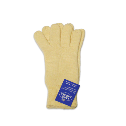Gants laine & Angora - Jaune (Taille M) 2