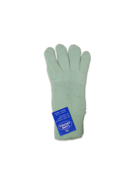 Gants laine & Angora - Menthe (Taille M)