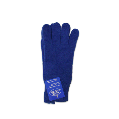 Gants laine & Angora - Bleu cobalt (Taille S) 2