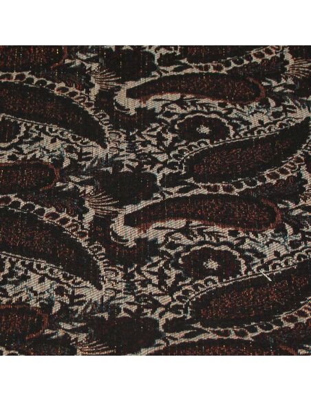 Tissu broché - Cachemire détails rayure brillante