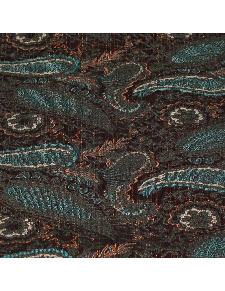 Tissu broché - Cachemire détails rayure brillante