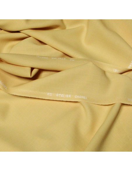 Tissu tailleur 100% laine vierge - Jaune