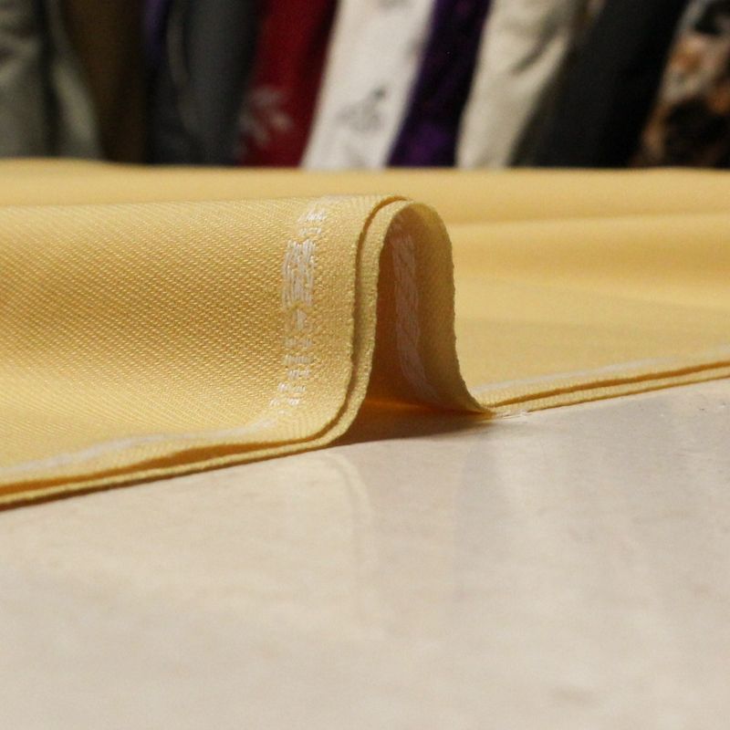 Tissu tailleur 100% laine vierge - Jaune