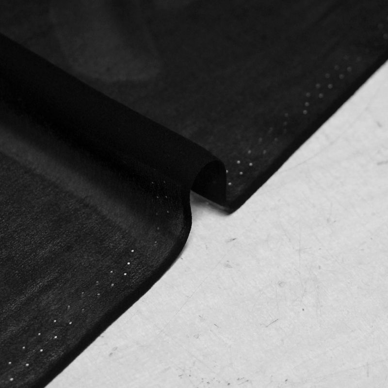 Crêpe georgette 100% soie - Noir